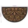 Semicircular rubber and coconut fiber doormat 45x75 cm by , Doormats - Ref: Foro24-155667, Price: 24,58 €, Discount: %