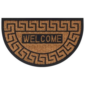 Semicircular rubber and coconut fiber doormat 45x75 cm by , Doormats - Ref: Foro24-155885, Price: 22,07 €, Discount: %