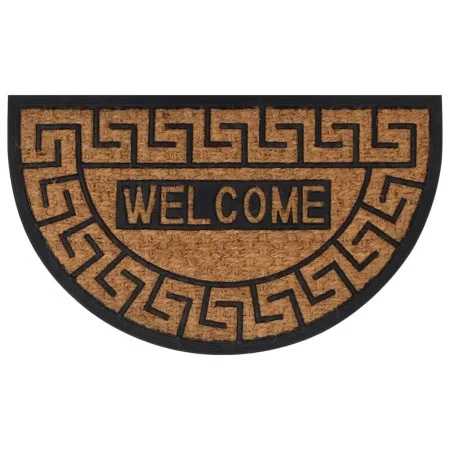 Semicircular rubber and coconut fiber doormat 45x75 cm by , Doormats - Ref: Foro24-155885, Price: 21,16 €, Discount: %