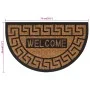Semicircular rubber and coconut fiber doormat 45x75 cm by , Doormats - Ref: Foro24-155885, Price: 21,16 €, Discount: %