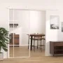 ESG Schiebetür Glas und weißes Aluminium 90x205 cm von , Türen für zu Hause - Ref: Foro24-151684, Preis: 156,62 €, Rabatt: %