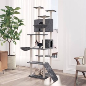 Katzenkratzbaum mit dunkelgrauen Sisalpfosten 191 cm von , Katzenmöbel - Ref: Foro24-171596, Preis: 114,36 €, Rabatt: %