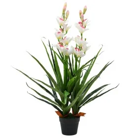 Planta artificial orquídea con macetero 100 cm verde de , Flora artificial - Ref: Foro24-245952, Precio: 53,47 €, Descuento: %