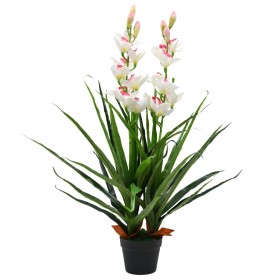 Planta artificial orquídea con macetero 100 cm verde