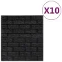 Selbstklebende Tapete 3D Ziegel 10 Stück schwarz von , Bemaltes Papier - Ref: Foro24-150724, Preis: 33,67 €, Rabatt: %