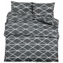 Bettbezug-Set aus grauer Baumwolle 240x220 cm von , Bettbezüge - Ref: Foro24-136048, Preis: 29,98 €, Rabatt: %