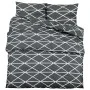 Bettbezug-Set aus grauer Baumwolle 240x220 cm von , Bettbezüge - Ref: Foro24-136048, Preis: 29,43 €, Rabatt: %