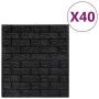 Self-adhesive wallpaper with 3D brick design, 40 units, black. by , Painted paper - Ref: Foro24-150726, Price: 101,81 €, Disc...