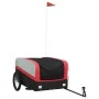 Bicycle trailer, black and red iron, 45 kg by , Bicycle trailers - Ref: Foro24-94048, Price: 81,54 €, Discount: %