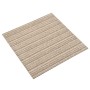 Baldosas de suelo de moqueta 20 uds 5 m² 50x50 cm beige rayado