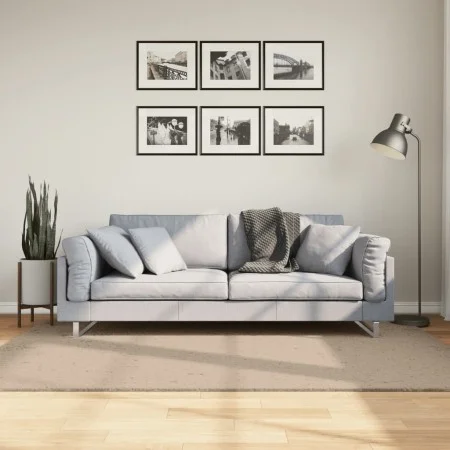 Kurzfloriger weicher, waschbarer Teppich HUARTE sand 140x200 cm von , Teppiche - Ref: Foro24-375058, Preis: 77,02 €, Rabatt: %