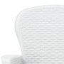 Garden chairs with cushions 2 pcs white rattan look plastic by vidaXL, Garden chairs - Ref: Foro24-45598, Price: 243,23 €, Di...
