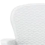 Sillas jardín con cojines 2 uds plástico aspecto ratán blanco de vidaXL, Sillas de jardín - Ref: Foro24-45598, Precio: 238,44...
