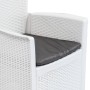 Garden chairs with cushions 2 pcs white rattan look plastic by vidaXL, Garden chairs - Ref: Foro24-45598, Price: 243,23 €, Di...