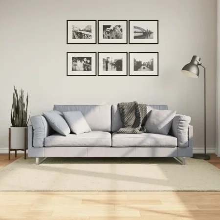 Kurzer, weicher, waschbarer Teppich HUARTE in Creme, 140x200 cm. von , Teppiche - Ref: Foro24-375039, Preis: 56,34 €, Rabatt: %