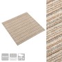 Baldosas de suelo de moqueta 20 uds 5 m² 50x50 cm beige rayado