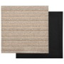 Baldosas de suelo de moqueta 20 uds 5 m² 50x50 cm beige rayado