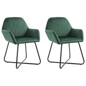 Dining chairs, 2 units, green velvet by vidaXL, dining chairs - Ref: Foro24-249803, Price: 188,25 €, Discount: %