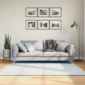 Alfombra de pelo corto suave lavable HUARTE azul 160x160 cm de , Alfombras - Ref: Foro24-375135, Precio: 53,58 €, Descuento: %