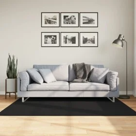 HUARTE schwarzer weicher, waschbarer Kurzflorteppich 120x170 cm von , Teppiche - Ref: Foro24-375114, Preis: 58,15 €, Rabatt: %