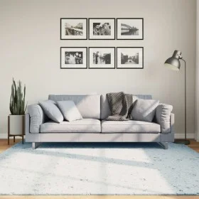 Kurzfloriger weicher, waschbarer Teppich HUARTE blau 200x200 cm von , Teppiche - Ref: Foro24-375137, Preis: 81,83 €, Rabatt: %