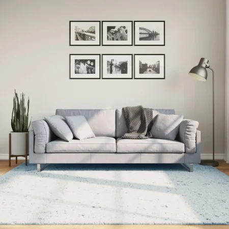 Soft washable short hair rug HUARTE blue 200x200 cm by , Rugs - Ref: Foro24-375137, Price: 81,66 €, Discount: %