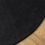 Soft washable short hair black HUARTE carpet Ø 100 cm by , Rugs - Ref: Foro24-375123, Price: 46,68 €, Discount: %