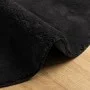 HUARTE schwarze, weiche, waschbare Kurzflordecke Ø 100 cm von , Teppiche - Ref: Foro24-375123, Preis: 45,57 €, Rabatt: %