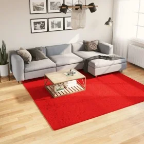 Alfombra de pelo corto suave lavable HUARTE rojo 240x240 cm de , Alfombras - Ref: Foro24-375177, Precio: 122,02 €, Descuento: %