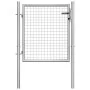 Puerta de jardín acero galvanizado plateado 105x125 cm de vidaXL, Puertas de jardín - Ref: Foro24-144755, Precio: 144,07 €, D...