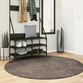 Langflorteppich glänzende Optik ISTAN grau Ø 160 cm von , Teppiche - Ref: Foro24-375684, Preis: 56,25 €, Rabatt: %
