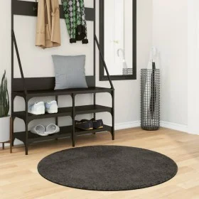 Langflorteppich glänzende Optik ISTAN anthrazit Ø 100 cm von , Teppiche - Ref: Foro24-375646, Preis: 27,70 €, Rabatt: %