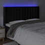 Kopfteil aus schwarzem Samt mit LED 183x16x118/128 cm von vidaXL, Kopf- und Fußteile - Ref: Foro24-3124544, Preis: 130,64 €, ...