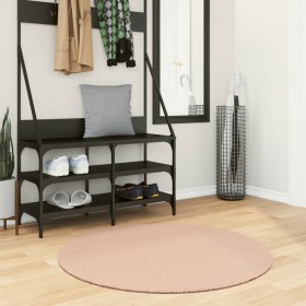 Soft washable short hair HUARTE pink Ø 100 cm rug by , Rugs - Ref: Foro24-375161, Price: 27,38 €, Discount: %
