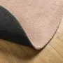 Alfombra de pelo corto suave lavable HUARTE rosado Ø 100 cm de , Alfombras - Ref: Foro24-375161, Precio: 27,00 €, Descuento: %