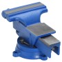 Cast iron blue 125 mm bench vise by , Clamps and screws - Ref: Foro24-154639, Price: 57,11 €, Discount: %