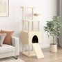 Cat scratcher with cream sisal posts 153 cm by , Cat furniture - Ref: Foro24-172115, Price: 79,64 €, Discount: %