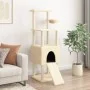 Katzenkratzbaum mit cremefarbenen Sisalpfosten 153 cm von , Katzenmöbel - Ref: Foro24-172115, Preis: 79,64 €, Rabatt: %