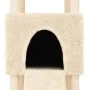 Katzenkratzbaum mit cremefarbenen Sisalpfosten 153 cm von , Katzenmöbel - Ref: Foro24-172115, Preis: 79,64 €, Rabatt: %