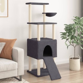 Katzenkratzbaum mit dunkelgrauen Sisalpfosten 153 cm von , Katzenmöbel - Ref: Foro24-172117, Preis: 64,55 €, Rabatt: %