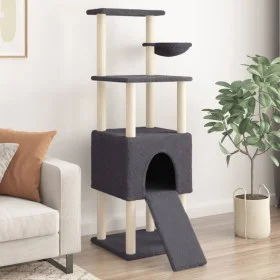 Katzenkratzbaum mit dunkelgrauen Sisalpfosten 153 cm von , Katzenmöbel - Ref: Foro24-172117, Preis: 63,60 €, Rabatt: %