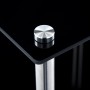 2-stöckiges Regal aus schwarzem Hartglas, 40 x 40 x 47 cm von vidaXL, Bücherregale und Regale - Ref: Foro24-249508, Preis: 33...