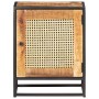 Nachttisch aus rauem Mangoholz, natürlicher Rohrstock 40x30x50cm von vidaXL, Nachttische - Ref: Foro24-323140, Preis: 122,19 ...