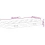 Bonnell medium firm spring mattress 70x200 cm by , Mattresses - Ref: Foro24-372967, Price: 125,02 €, Discount: %
