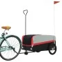 Black and red iron bicycle trailer 45 kg by , Bicycle trailers - Ref: Foro24-94062, Price: 84,58 €, Discount: %