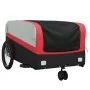 Black and red iron bicycle trailer 45 kg by , Bicycle trailers - Ref: Foro24-94062, Price: 84,58 €, Discount: %