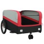 Schwarz-roter Fahrradanhänger aus Eisen, 45 kg von , Fahrradanhänger - Ref: Foro24-94062, Preis: 85,97 €, Rabatt: %