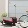 Remolque para bicicleta hierro negro y rojo 45 kg de , Remolques para bicicletas - Ref: Foro24-94069, Precio: 89,21 €, Descue...