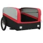 Remolque para bicicleta hierro negro y rojo 45 kg de , Remolques para bicicletas - Ref: Foro24-94069, Precio: 89,21 €, Descue...