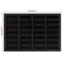 Felpudo rectangular de goma y fibra de coco 40x60 cm de , Felpudos - Ref: Foro24-155662, Precio: 26,70 €, Descuento: %